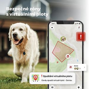 Create virtual fences and always stay informed about where your furry friend is moving