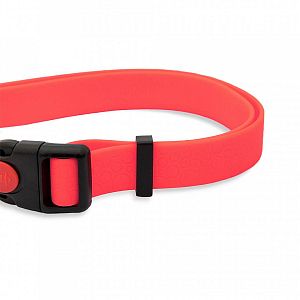 Orange silicone collar for GPS tracker